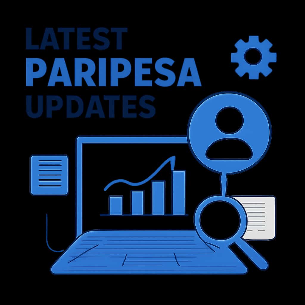 An educational diagram illustrating key features of the Latest Paripesa Updates.